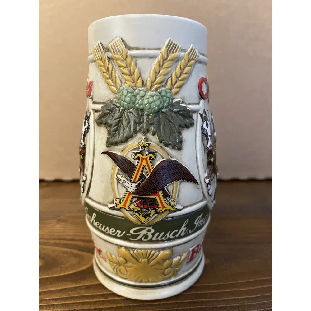 Budweiser Clydesdales Ceramarte Promotional Products Group Beer Stein (Vintage)